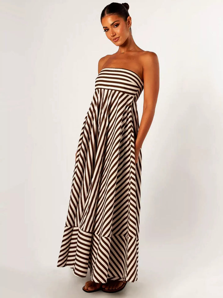 Catherine™ | Nocturnal Charm Ruched Maxi Dress