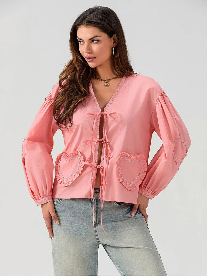 Adalynn™ | Casual Chic Pocket Blouse