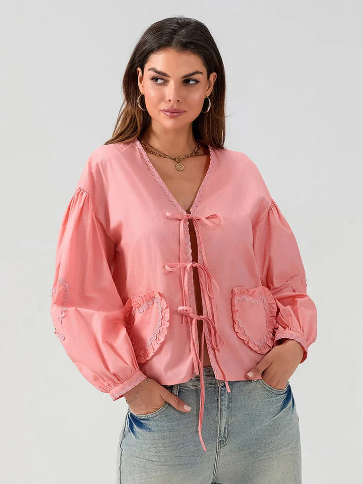 Adalynn™ | Casual Chic Pocket Blouse