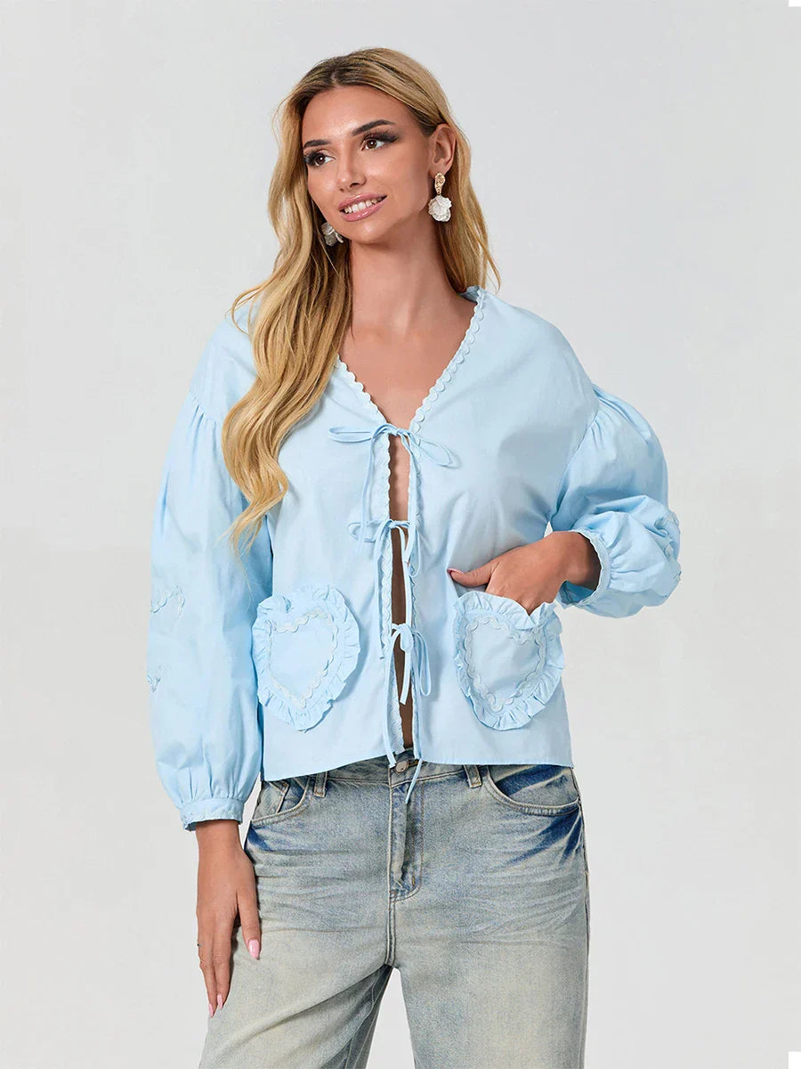 Adalynn™ | Casual Chic Pocket Blouse