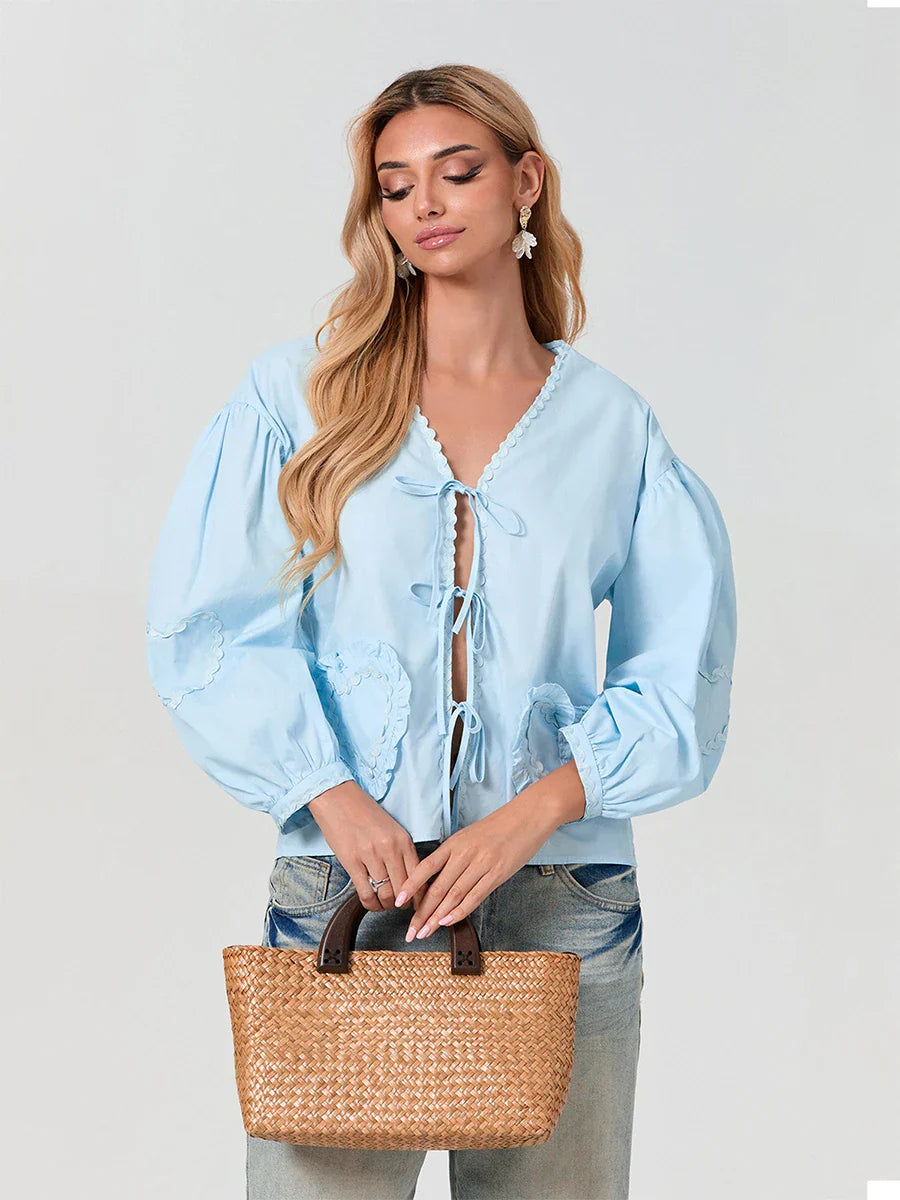 Adalynn™ | Casual Chic Pocket Blouse