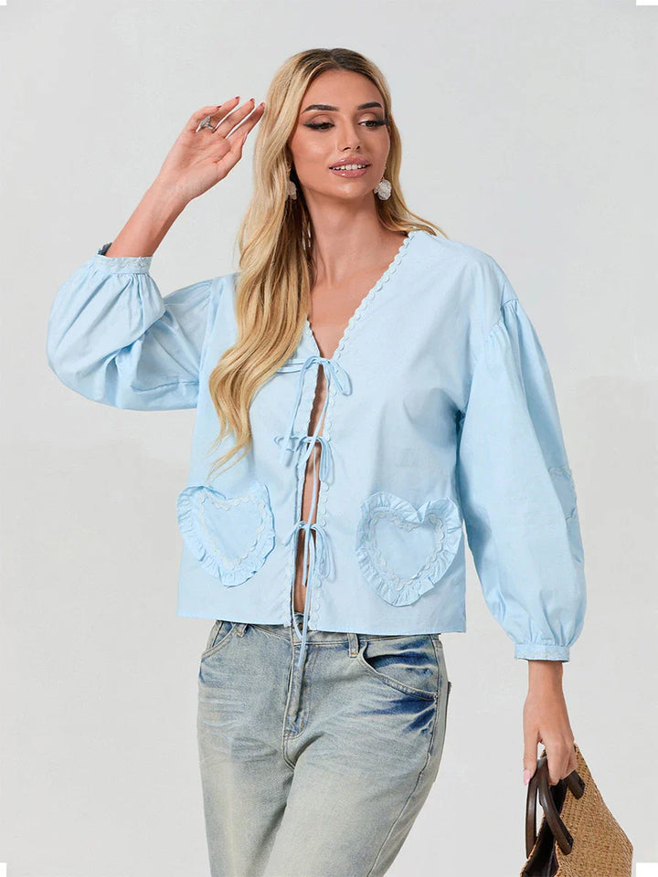 Adalynn™ | Casual Chic Pocket Blouse