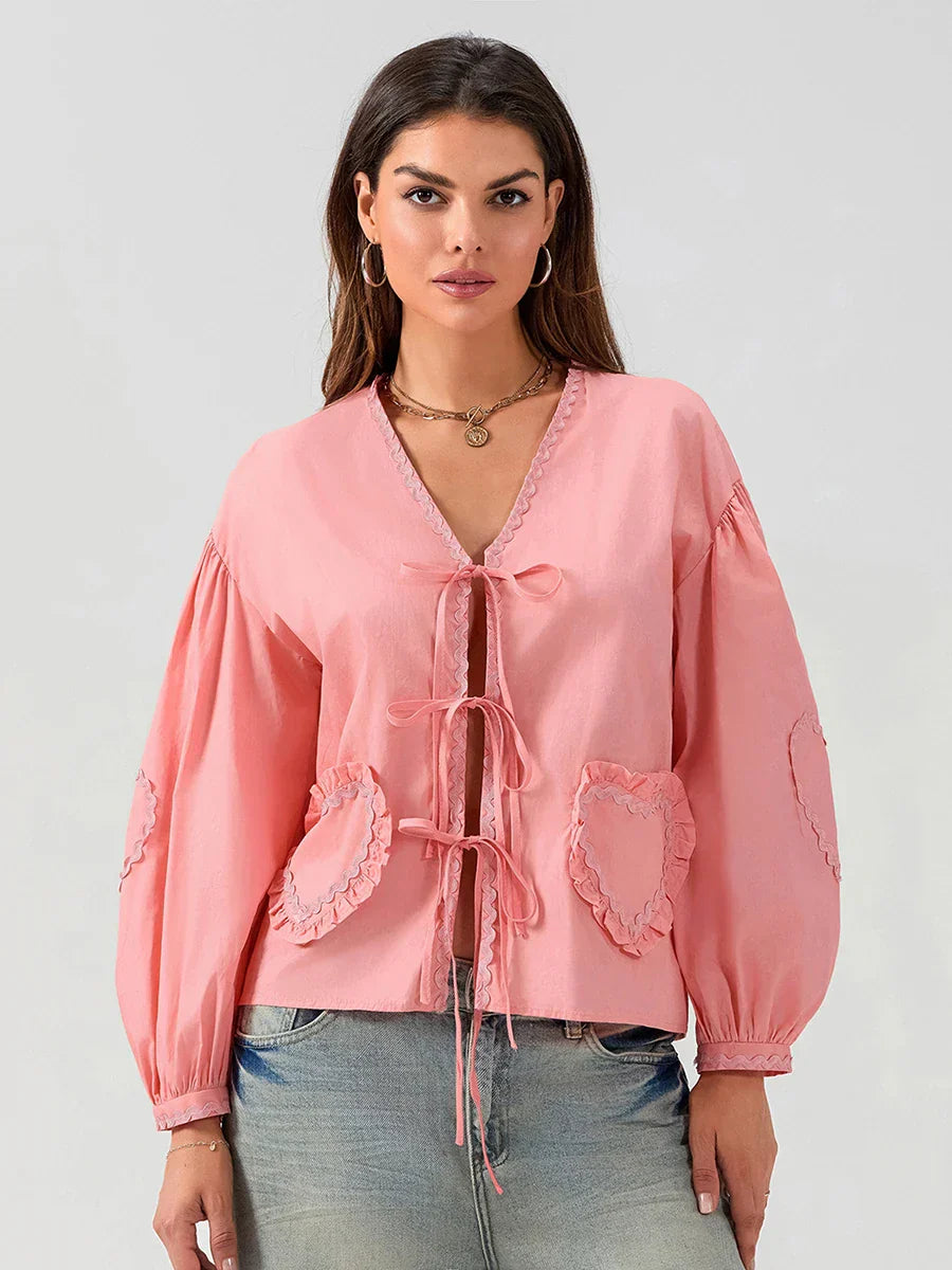 Adalynn™ | Casual Chic Pocket Blouse