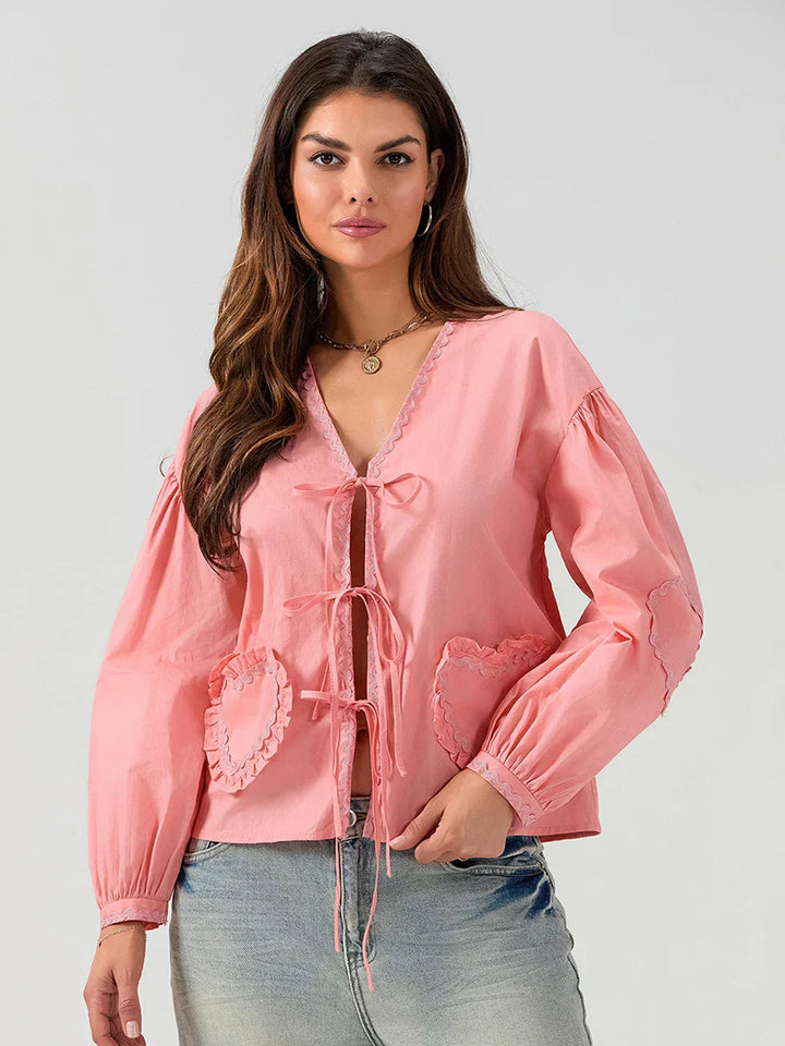 Adalynn™ | Casual Chic Pocket Blouse