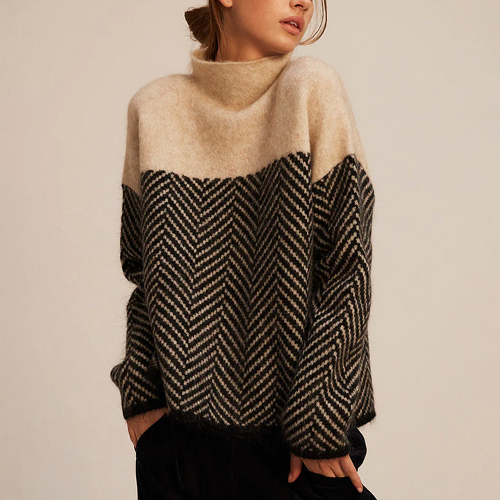 Elena™ | Soft Turtle Neck Knit Sweater