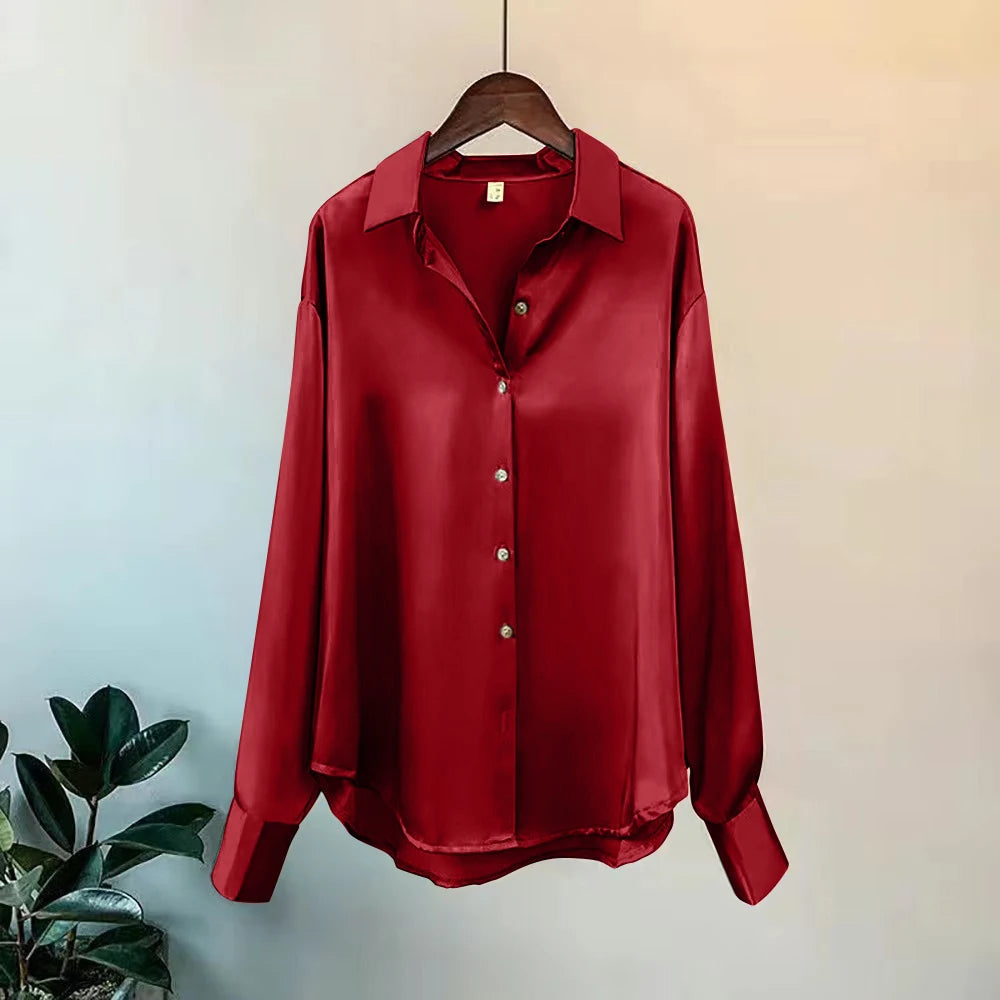 Ashley™ | Casual Satin Blouse