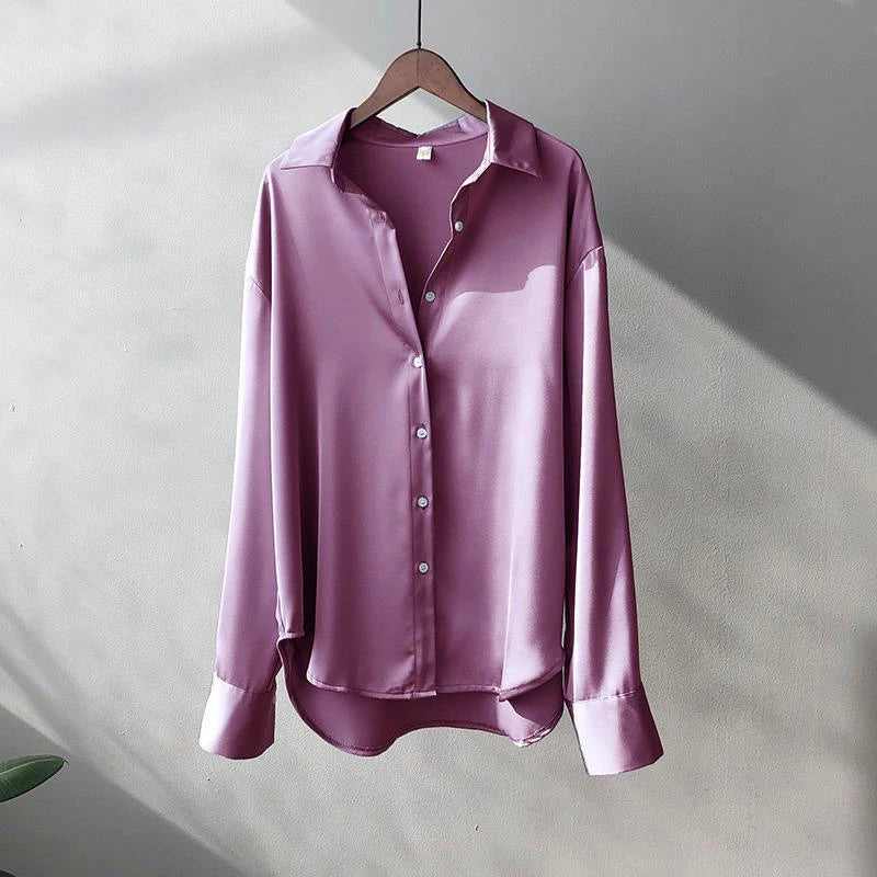 Ashley™ | Casual Satin Blouse