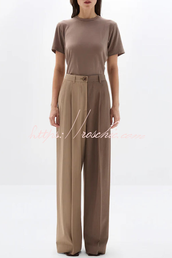 Caitlin™ | Stretch Slit Blazer and Wide-Leg Pants Set